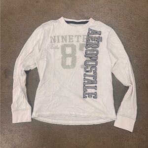 Aeropostale White Graphic Tee